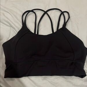 Black Sports Bra with Criss-Cross Straps